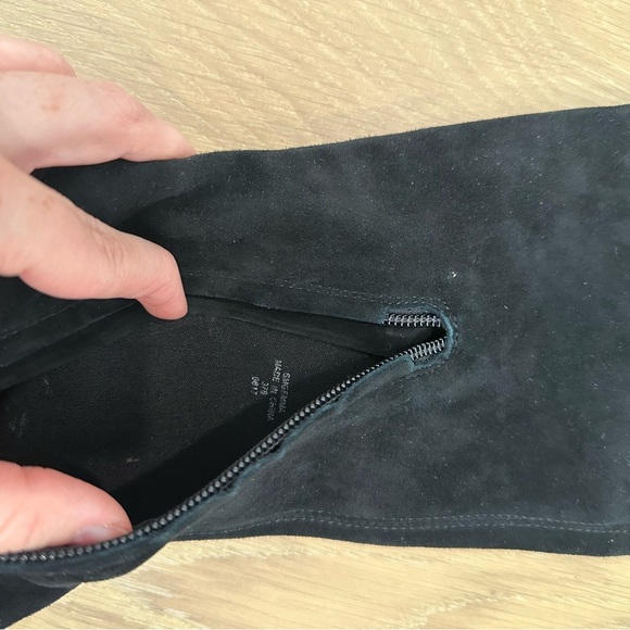 Sigerson Morrison Gemma Boot Over the Knee Suede Black Whimsigoth Gothic Gremlin - Picture 10 of 16